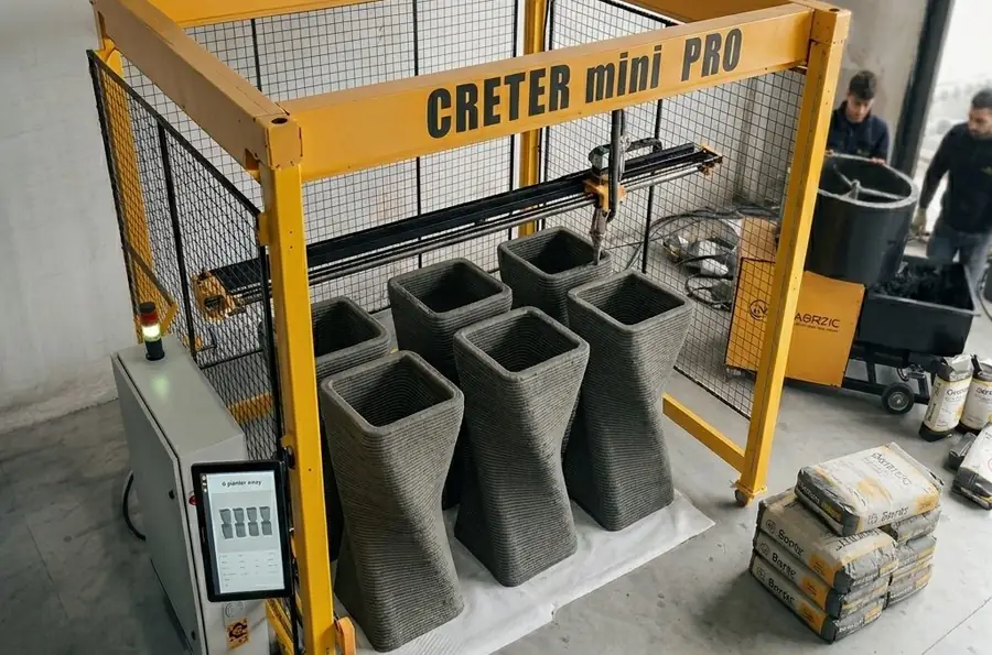AFK 3D Beton üretim tesisi